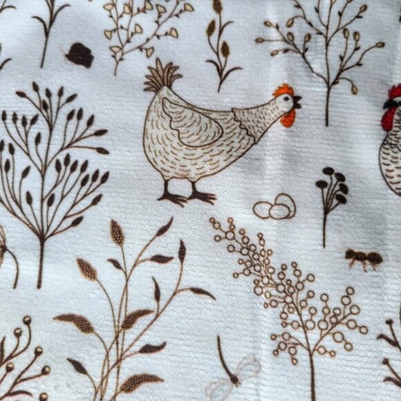 Farmhouse Kitchen Towels Set Rooster Decor Country Cottage Decoration Dish Cloth - Picture 10 of 10